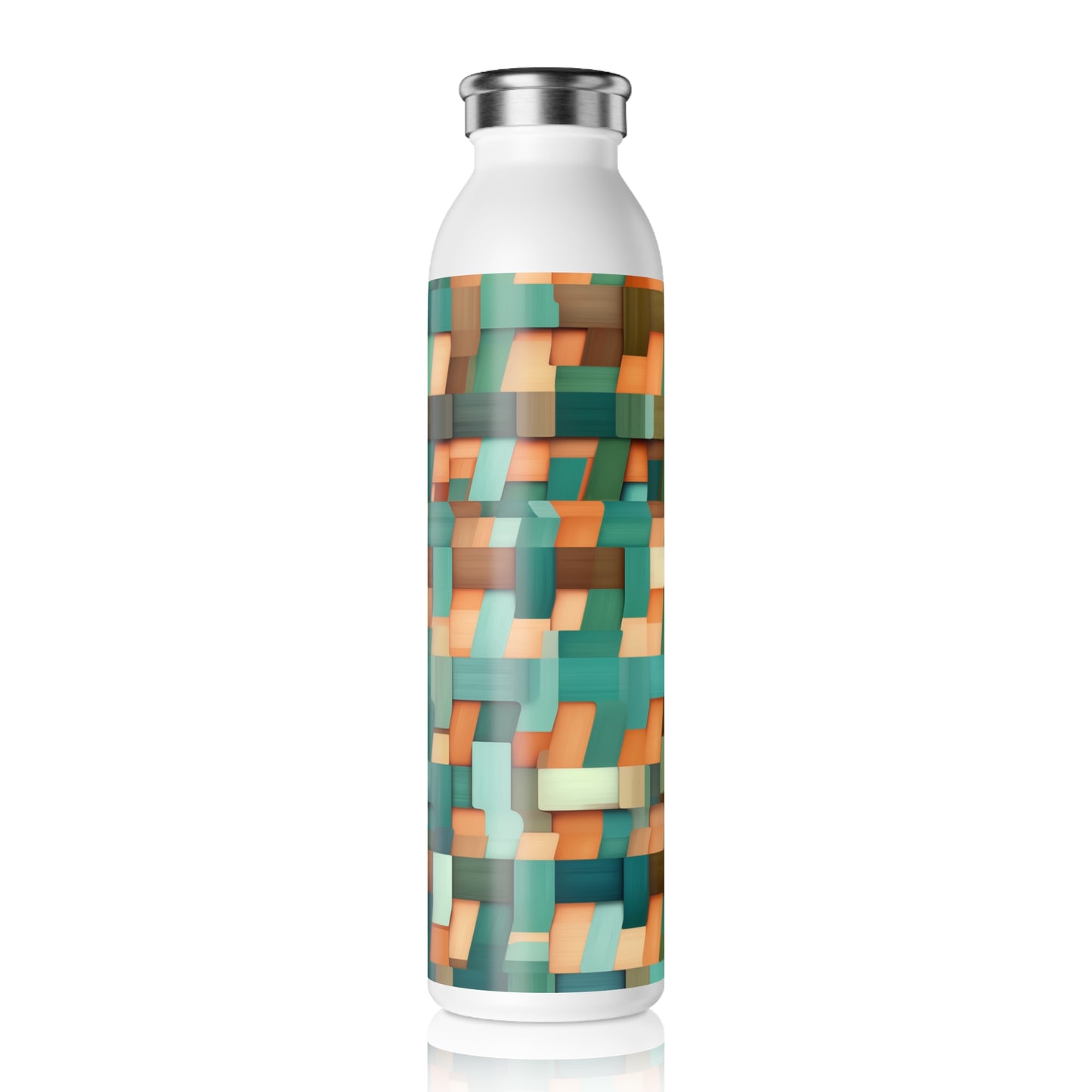 Slim Water Bottle - Euphemia Livorno Basketweave