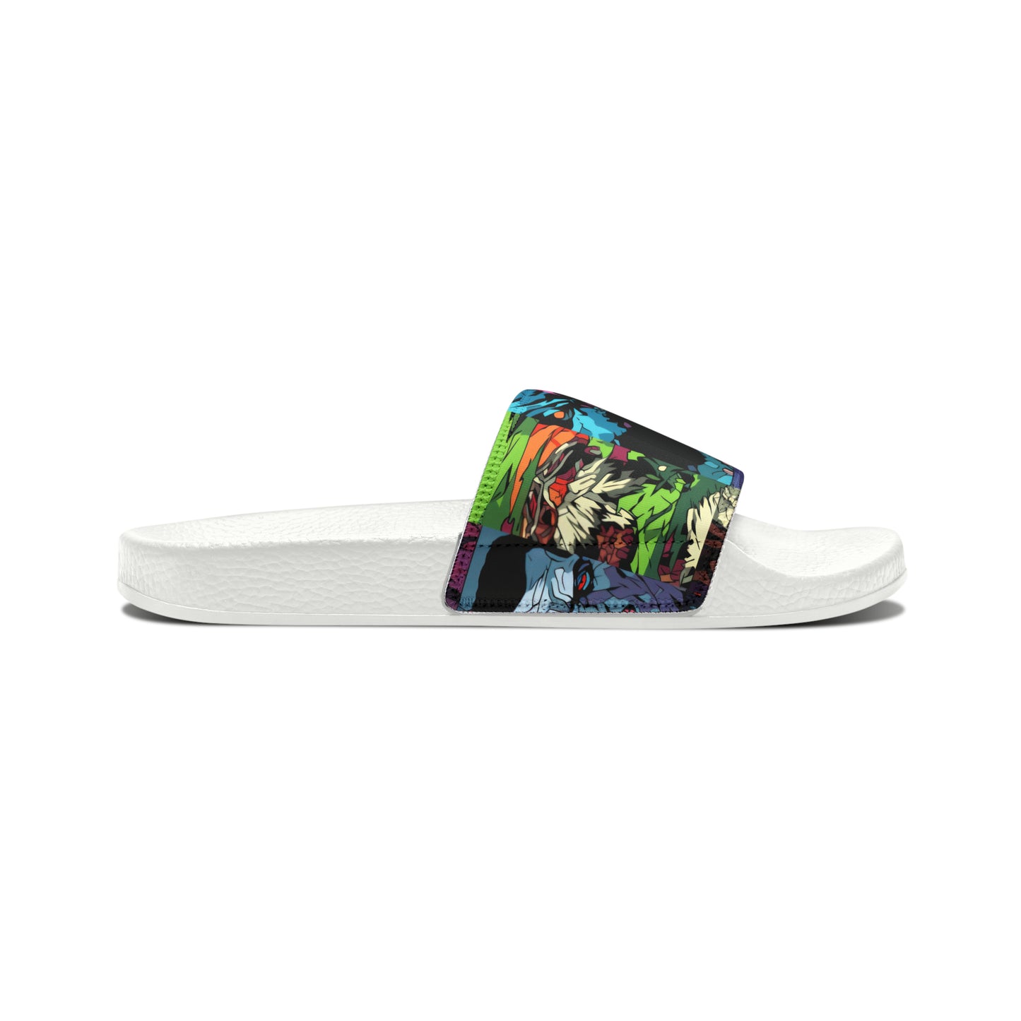 Women's Slide Sandals - Spooky Monsters Anime Beta