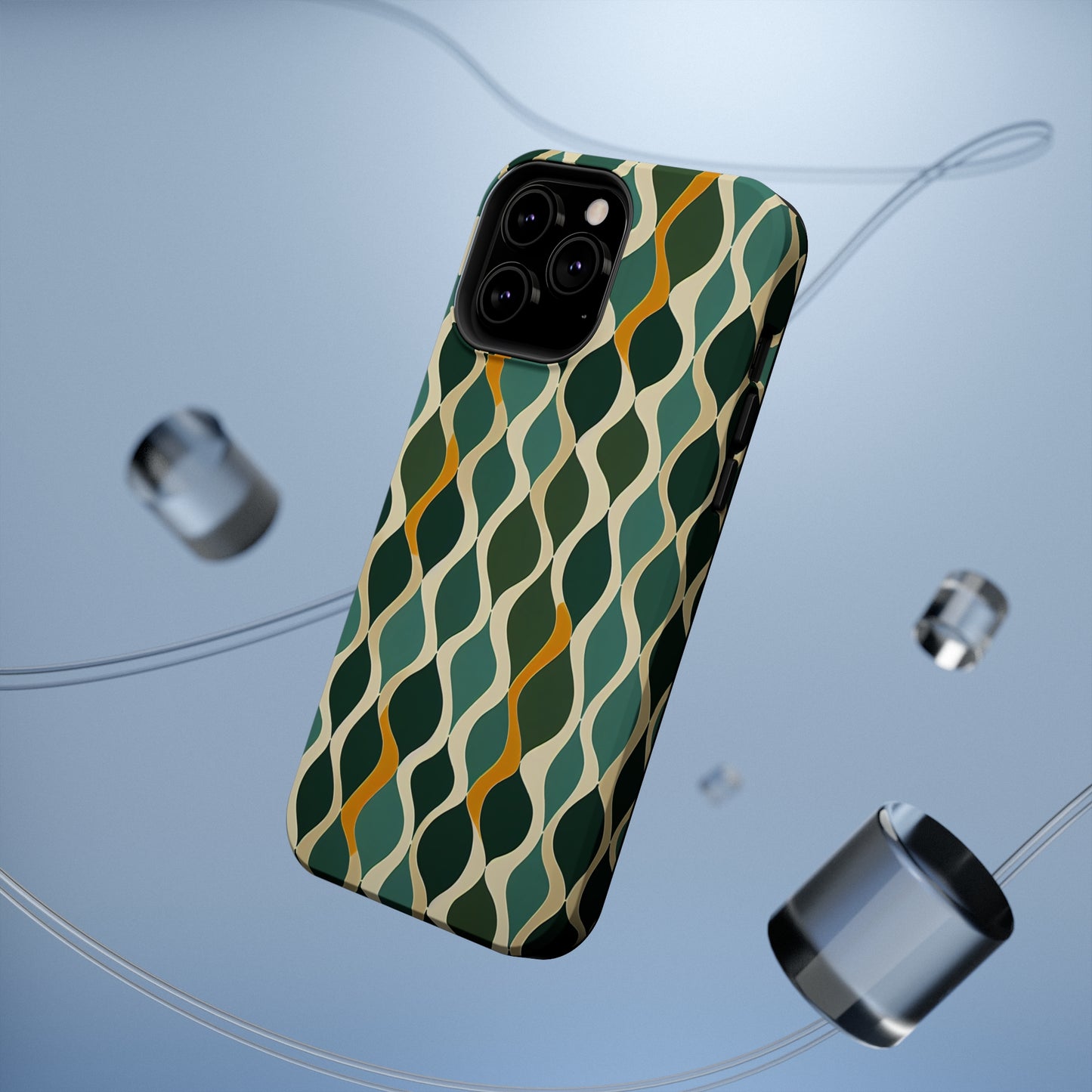 MagSafe Tough iPhone Case - Deco Aqua Ringlets.png