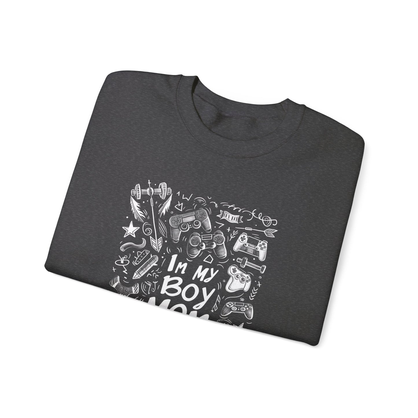 Unisex Heavy Blend™ Crewneck Sweatshirt - In My Boy Mom Era - Gamer