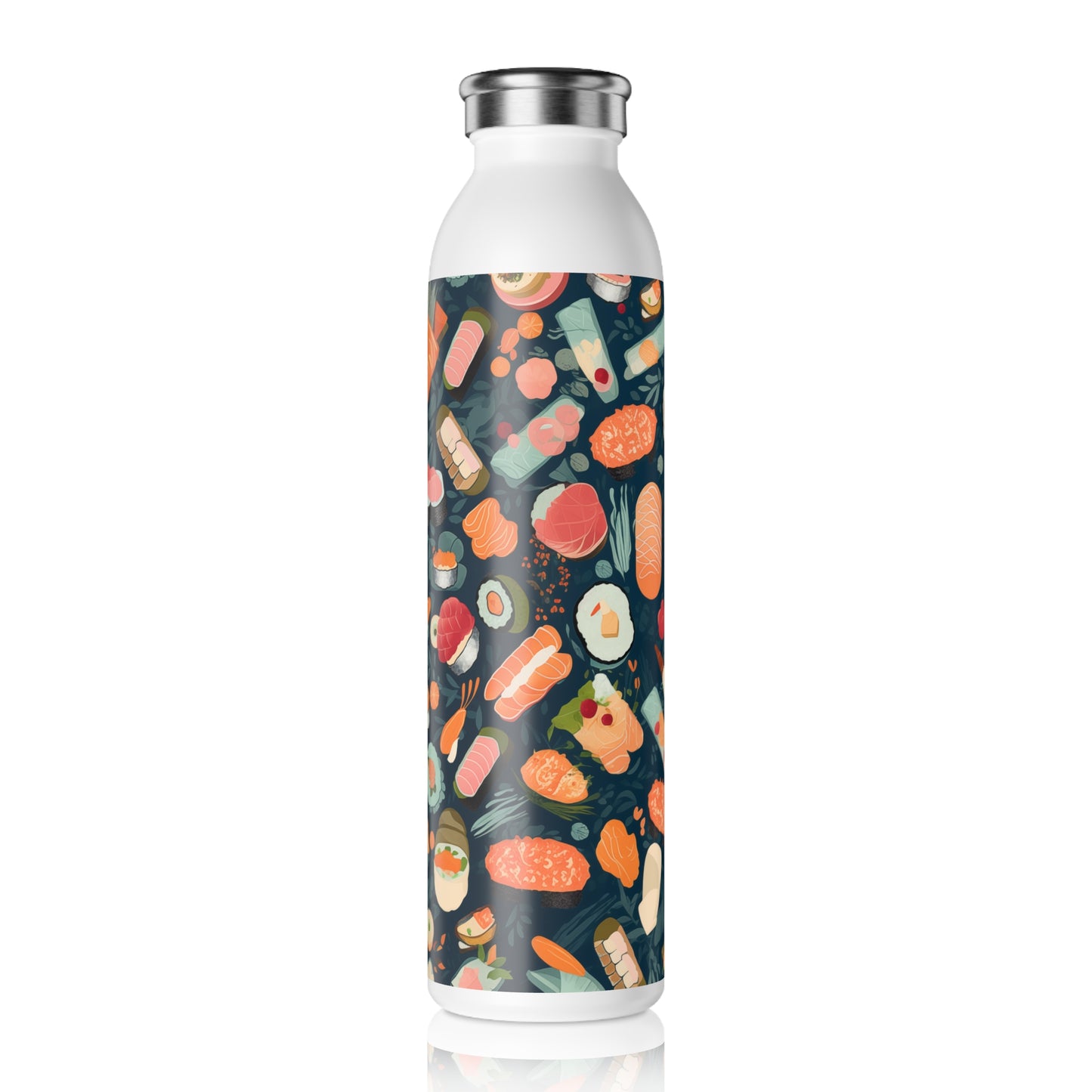 Slim Water Bottle - Regina Coyoacan Cute Sushi