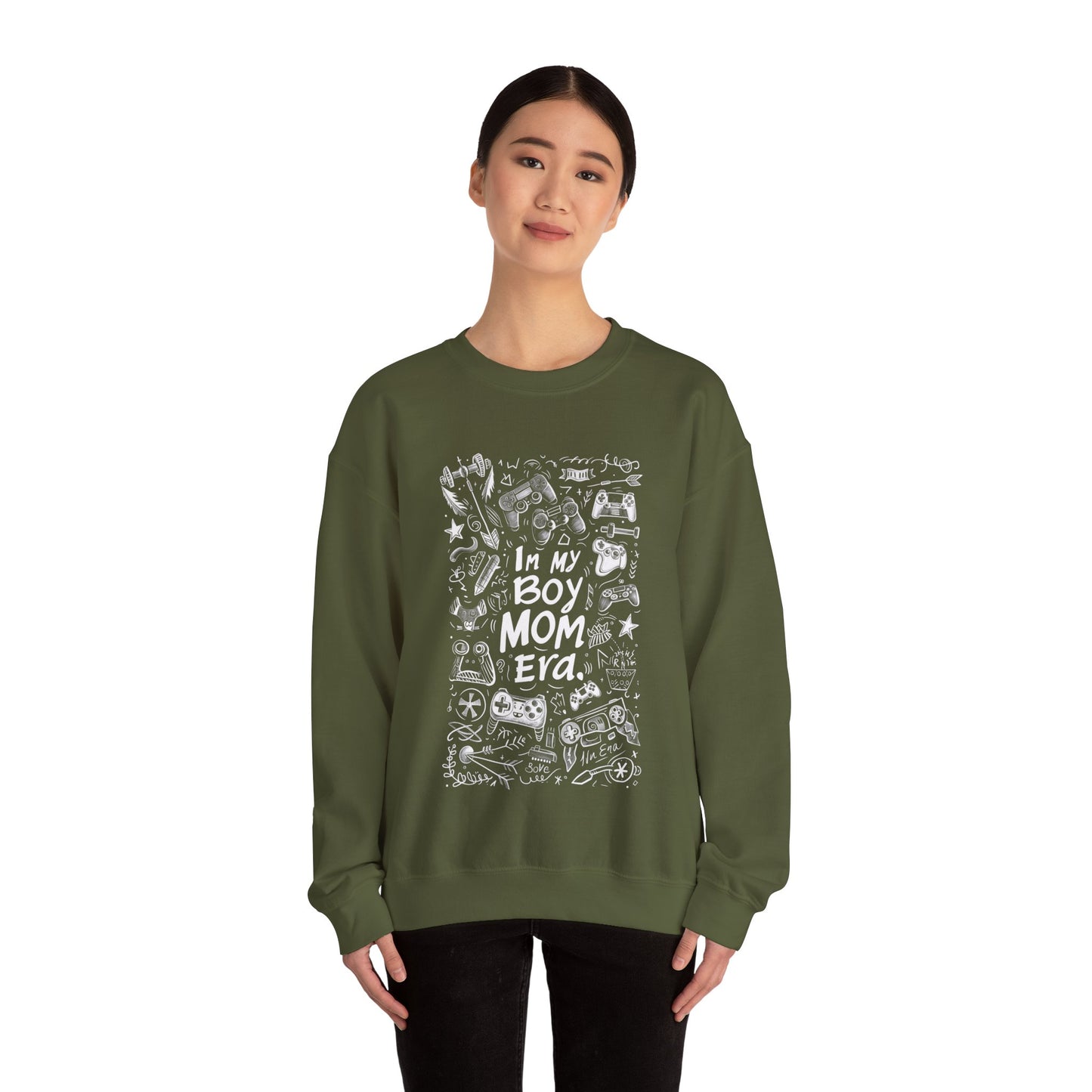 Unisex Heavy Blend™ Crewneck Sweatshirt - In My Boy Mom Era - Gamer