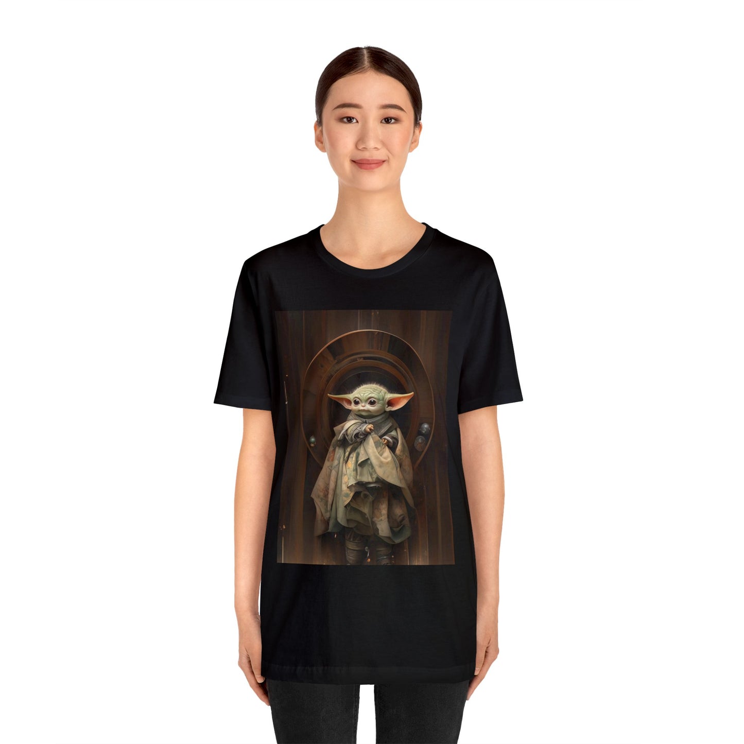 Unisex Jersey Short Sleeve Tee - Baby Yoda Grogu Renaissance Painting
