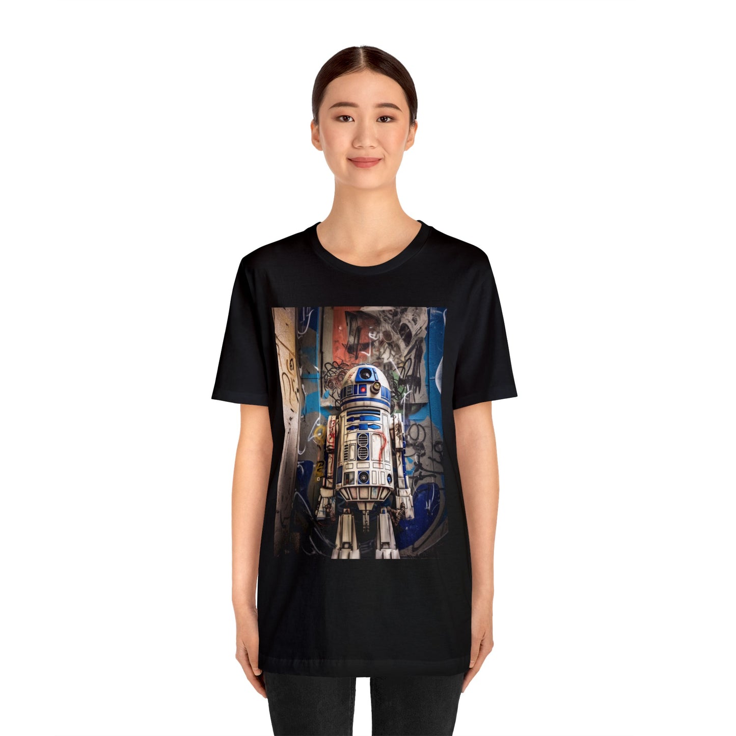 Unisex Jersey Short Sleeve Tee - R2D21990's Graffiti