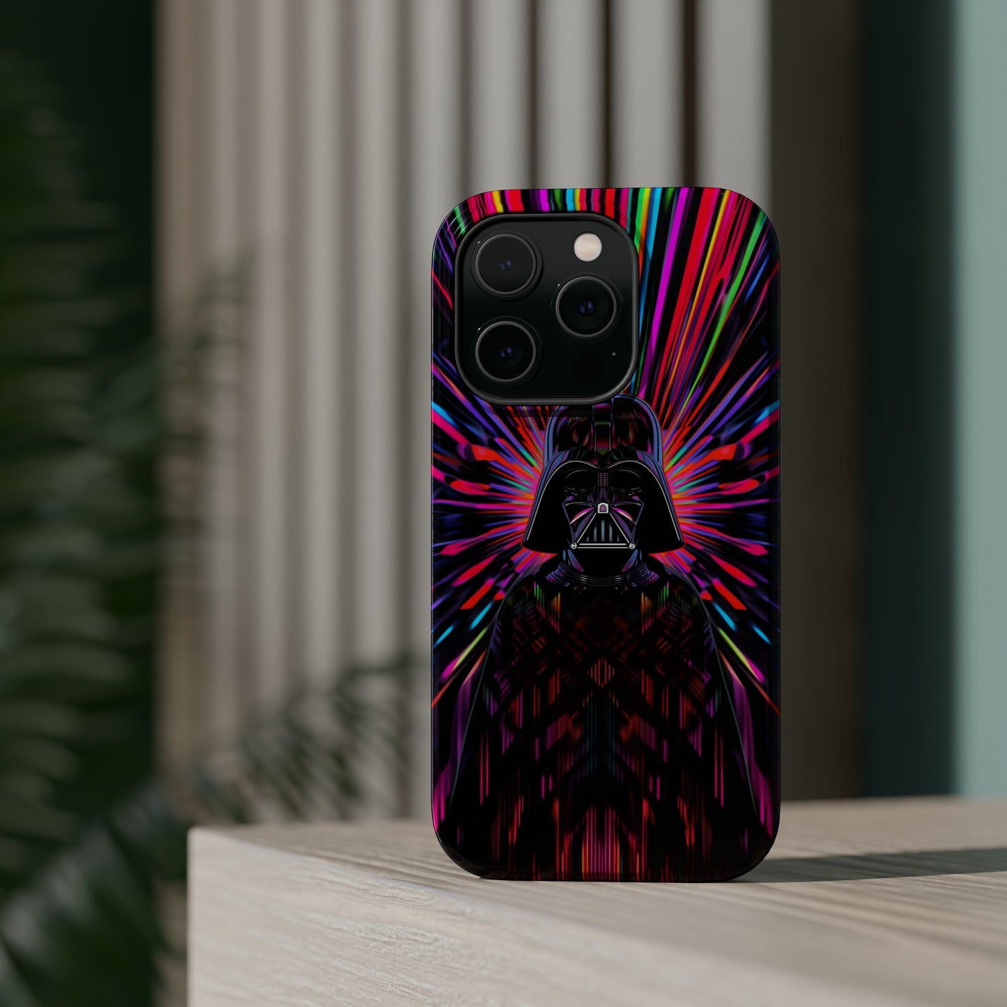 MagSafe Tough iPhone Case - Darth Vader Op Art Vintage