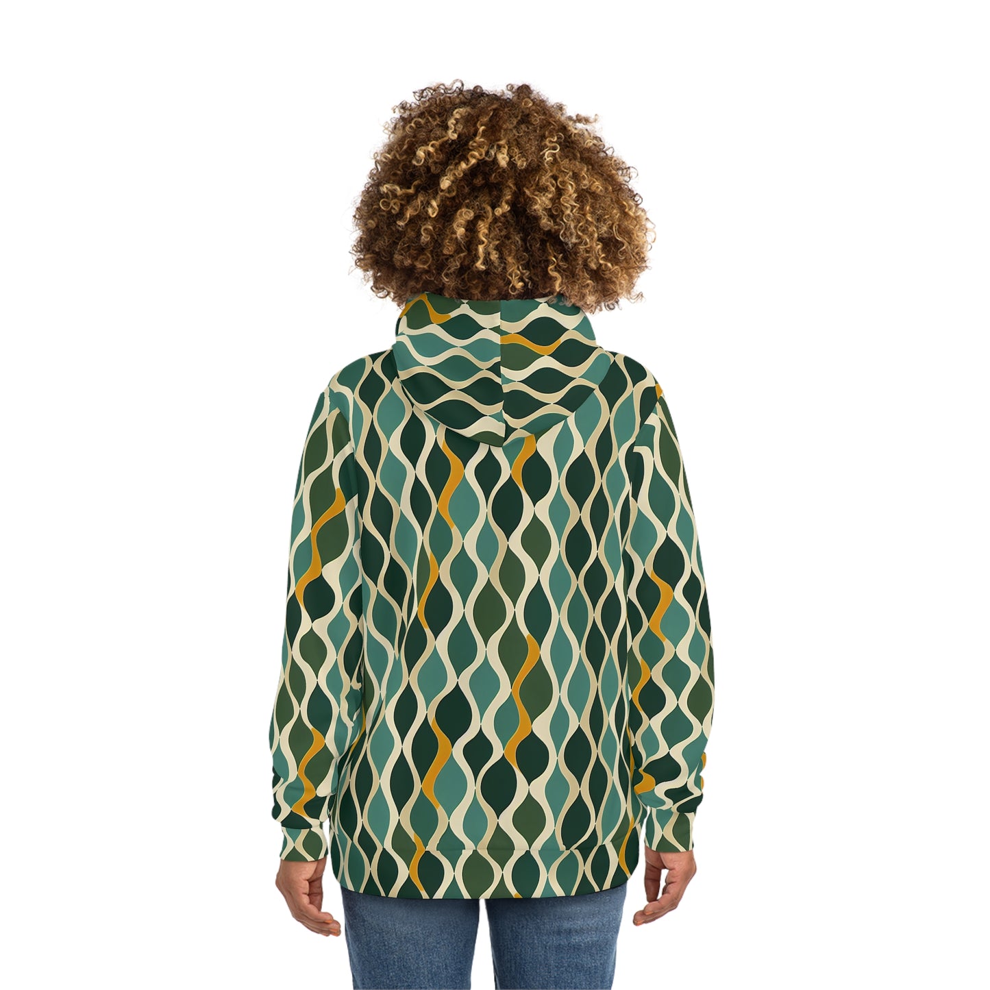 Hoodie - Deco Aqua Ringlets