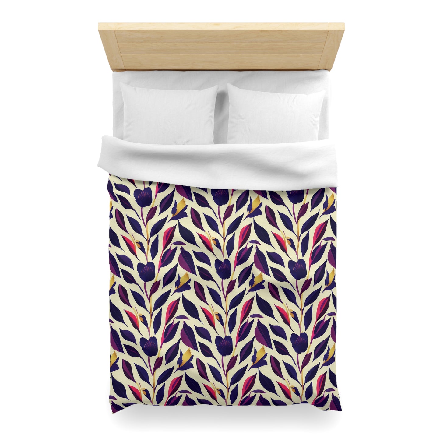 Violet Flourish Damask - Duvet Cover