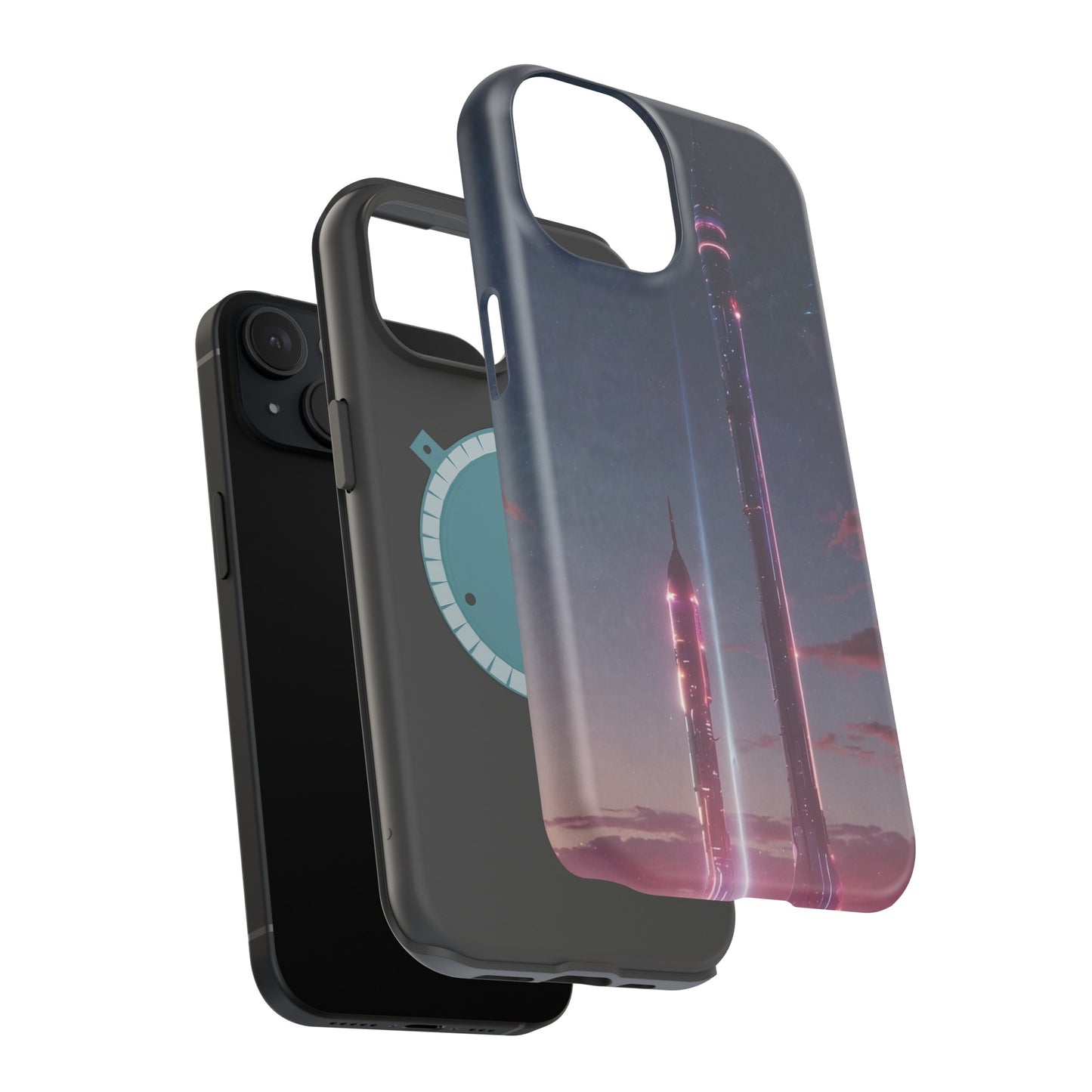 MagSafe Tough iPhone Case - Galactic Cyberpunk