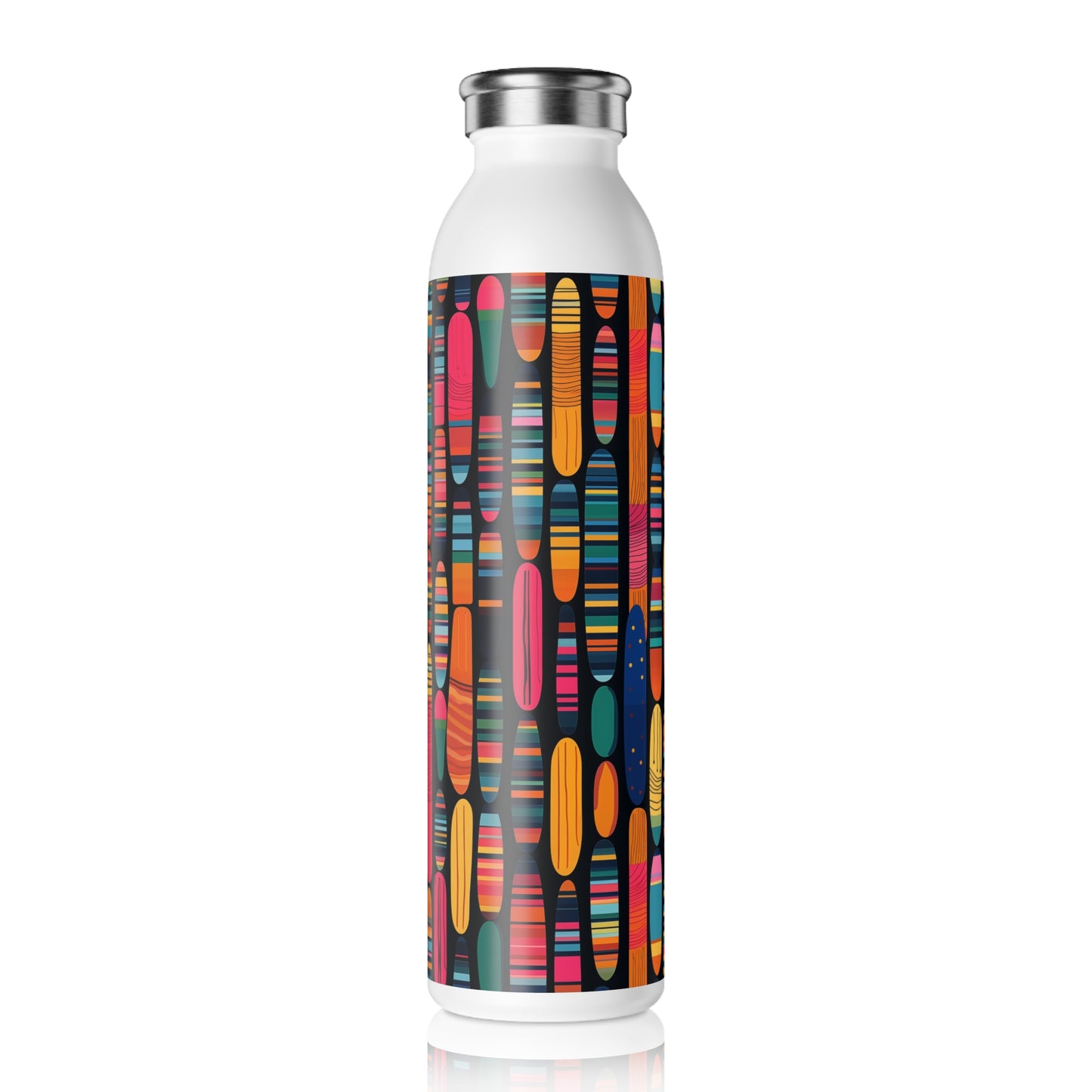 Slim Water Bottle - Petrarca So Paulo Stripes