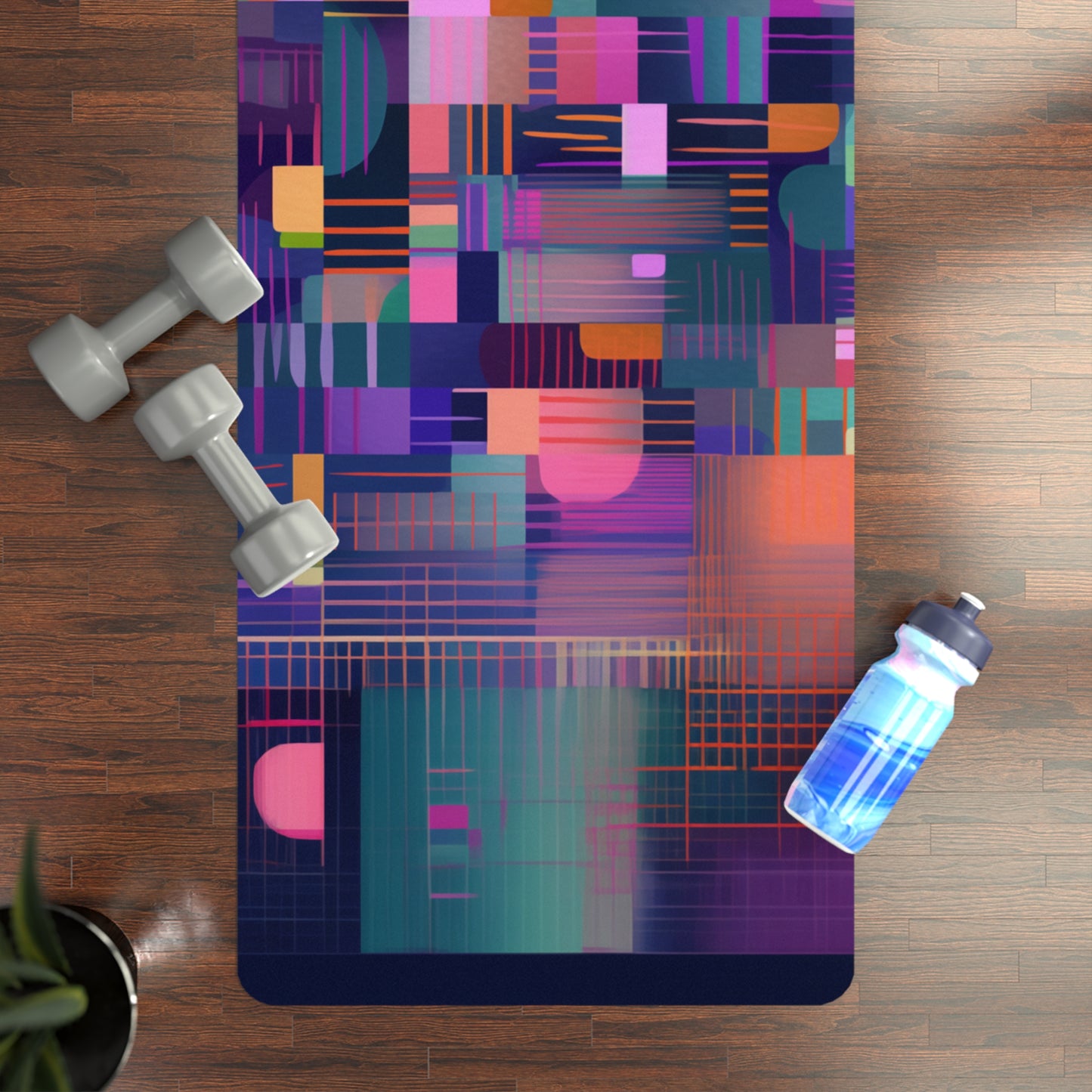 Rubber Yoga Mat- Ronsard Moscow Plaid