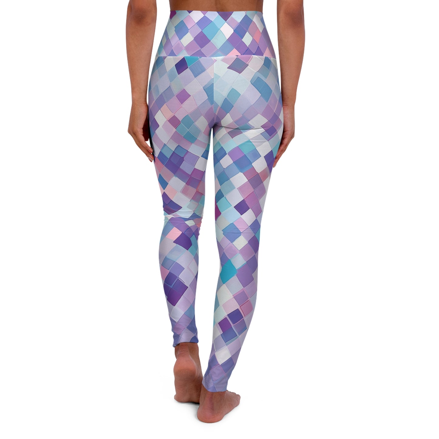 High Waisted Leggings - Regina Paris Argyle
