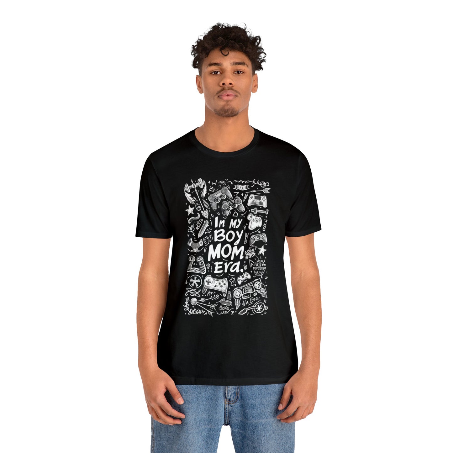 Unisex Jersey Short Sleeve Tee - In My Boy Mom Era - Gamer