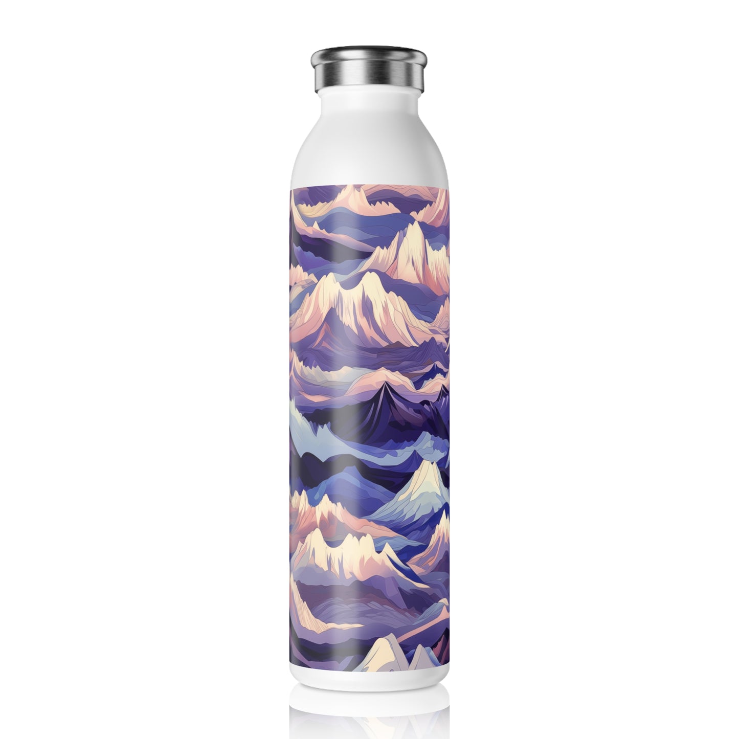 Slim Water Bottle - Euphemia Daugavpils Anime Mountains