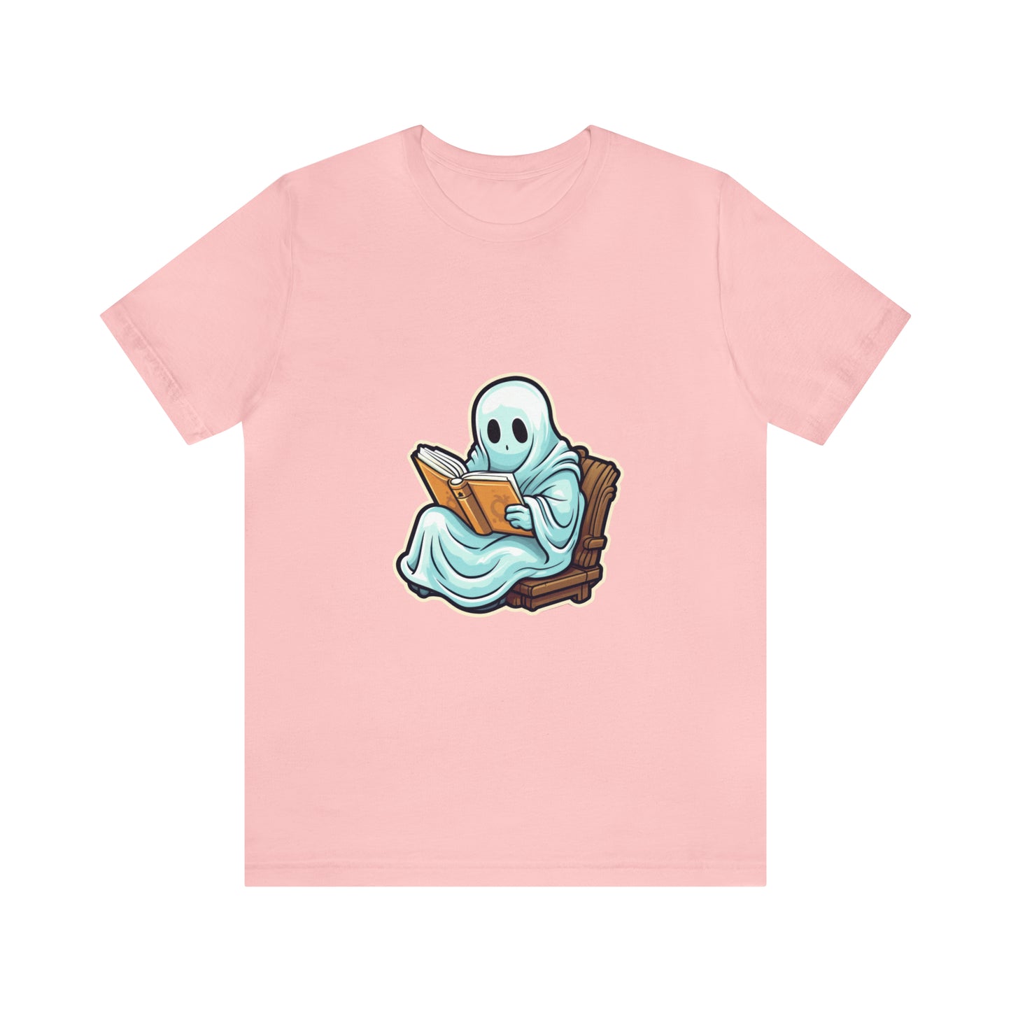 Ghost Reading Books Tee Shirt, Halloween Teacher Gift, Librarian, Ghost, Halloween Tee