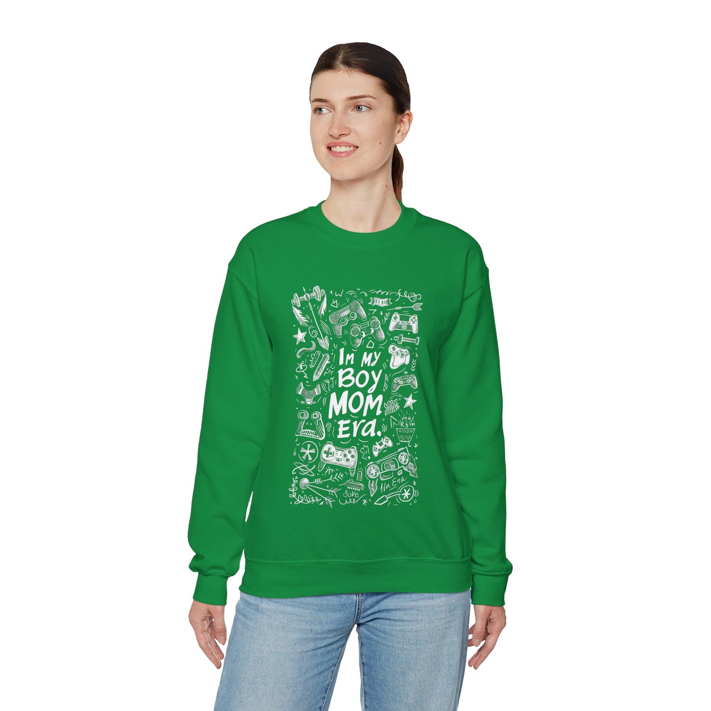 Unisex Heavy Blend™ Crewneck Sweatshirt - In My Boy Mom Era - Gamer