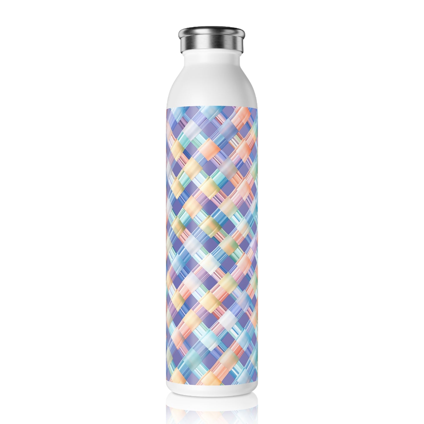 Slim Water Bottle - Edmund London Gingham