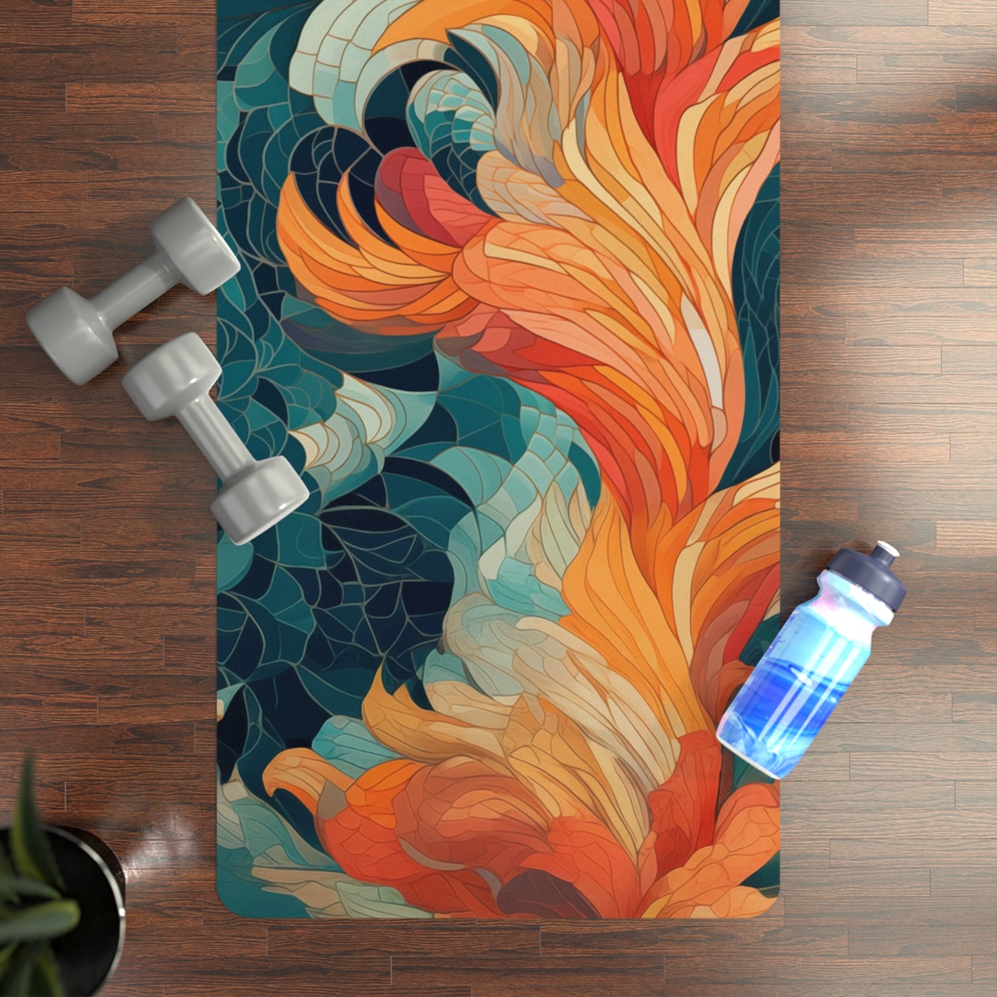 Rubber Yoga Mat- Emmalina Paris Batik