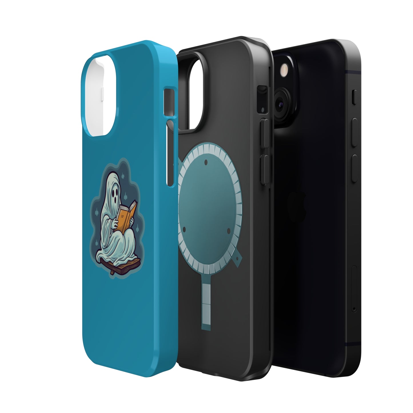 Bookish Ghost Phone Case, Halloween Literary iPhone Case, Teacher's Halloween Present, Librarian Themed Phone Case, Spooky Ghost iPhone Case