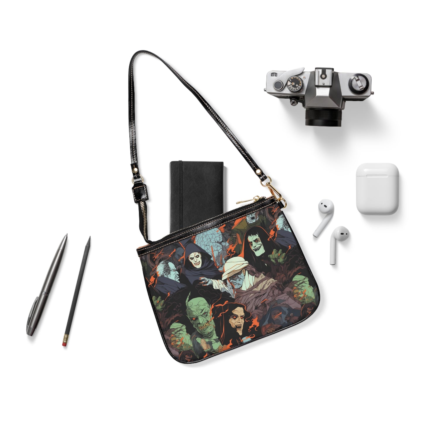 Small Shoulder Bag - Spooky Monsters Anime Alpha