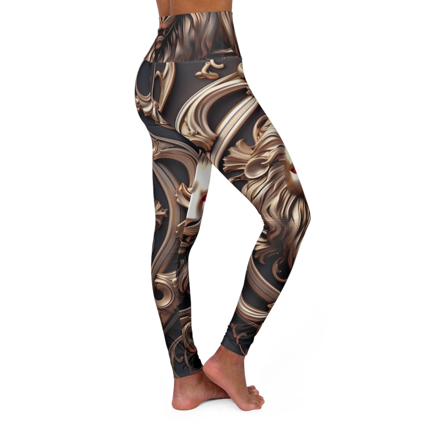 High Waisted Leggings - OliveOilPainting