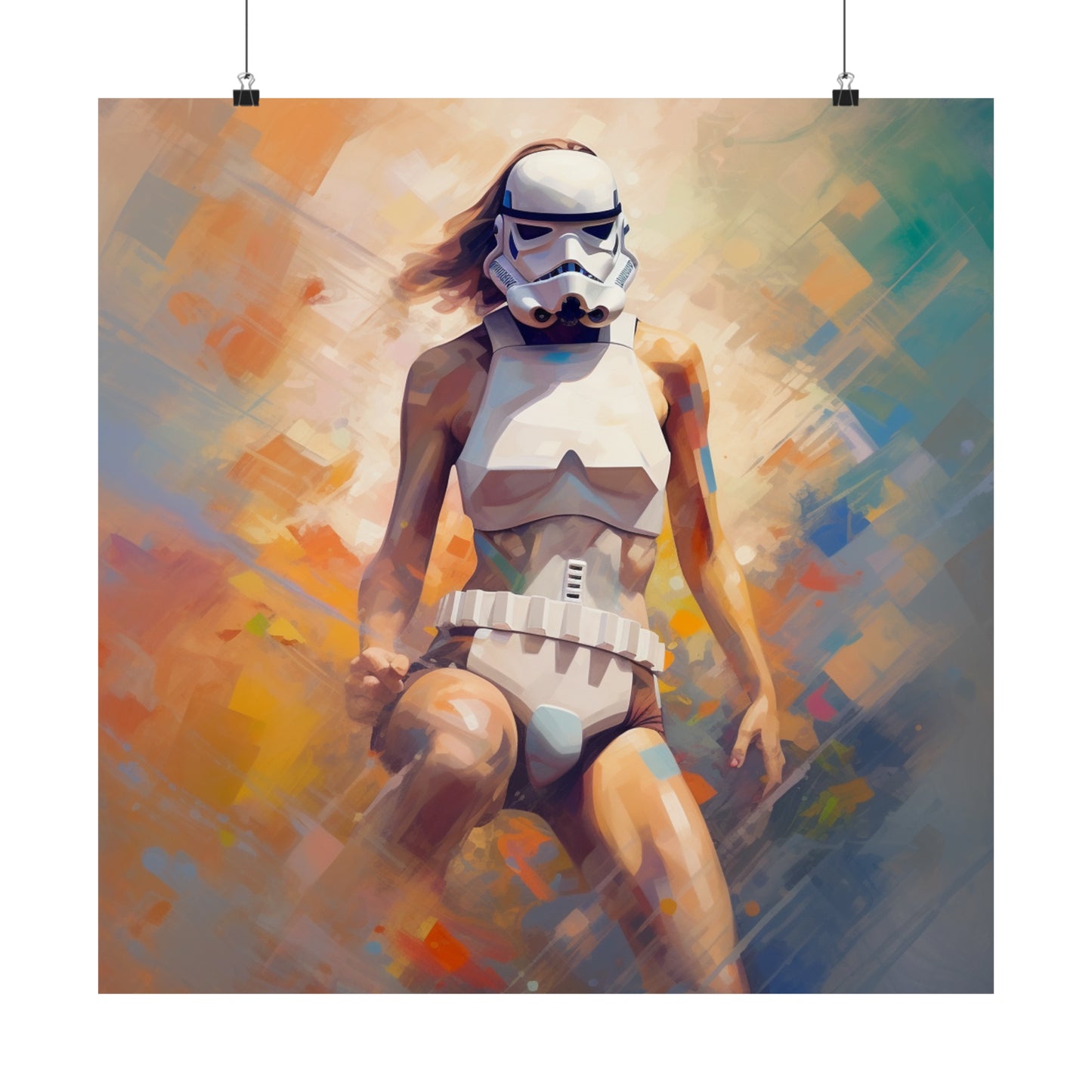 Storm Trooper Sprinting - Matte Vertical Poster