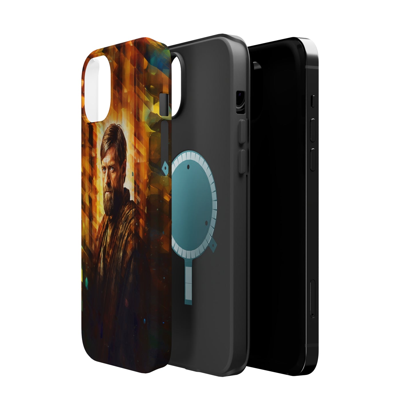 MagSafe Tough iPhone Case - Obi Wan Kenobi Abstract Expressionism