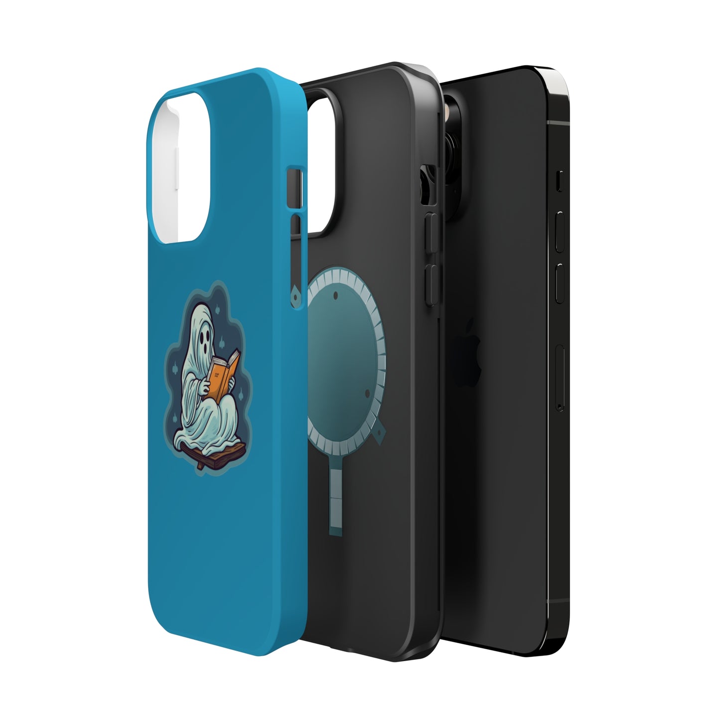 Bookish Ghost Phone Case, Halloween Literary iPhone Case, Teacher's Halloween Present, Librarian Themed Phone Case, Spooky Ghost iPhone Case