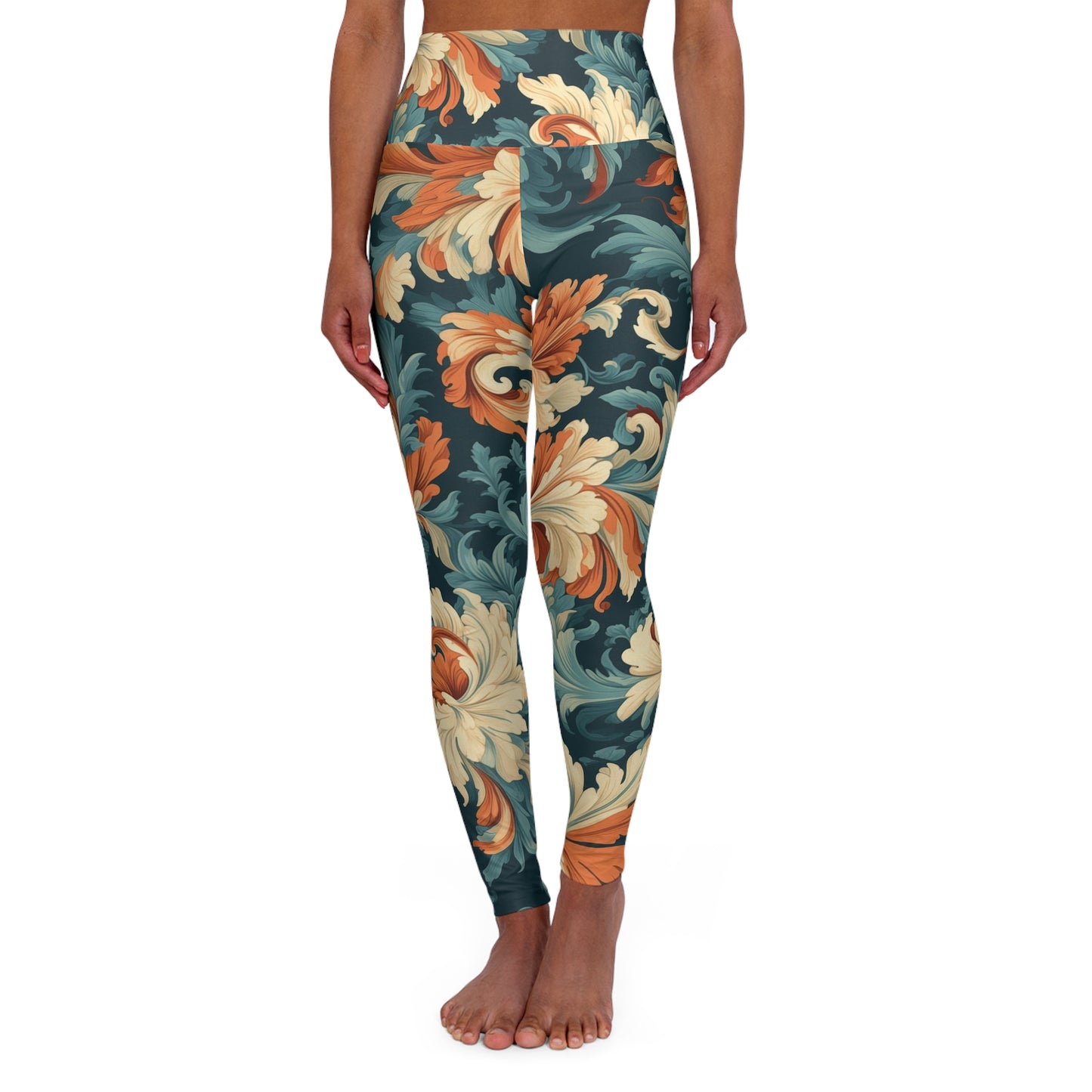 High Waisted Leggings - Iris Scotland Dreams
