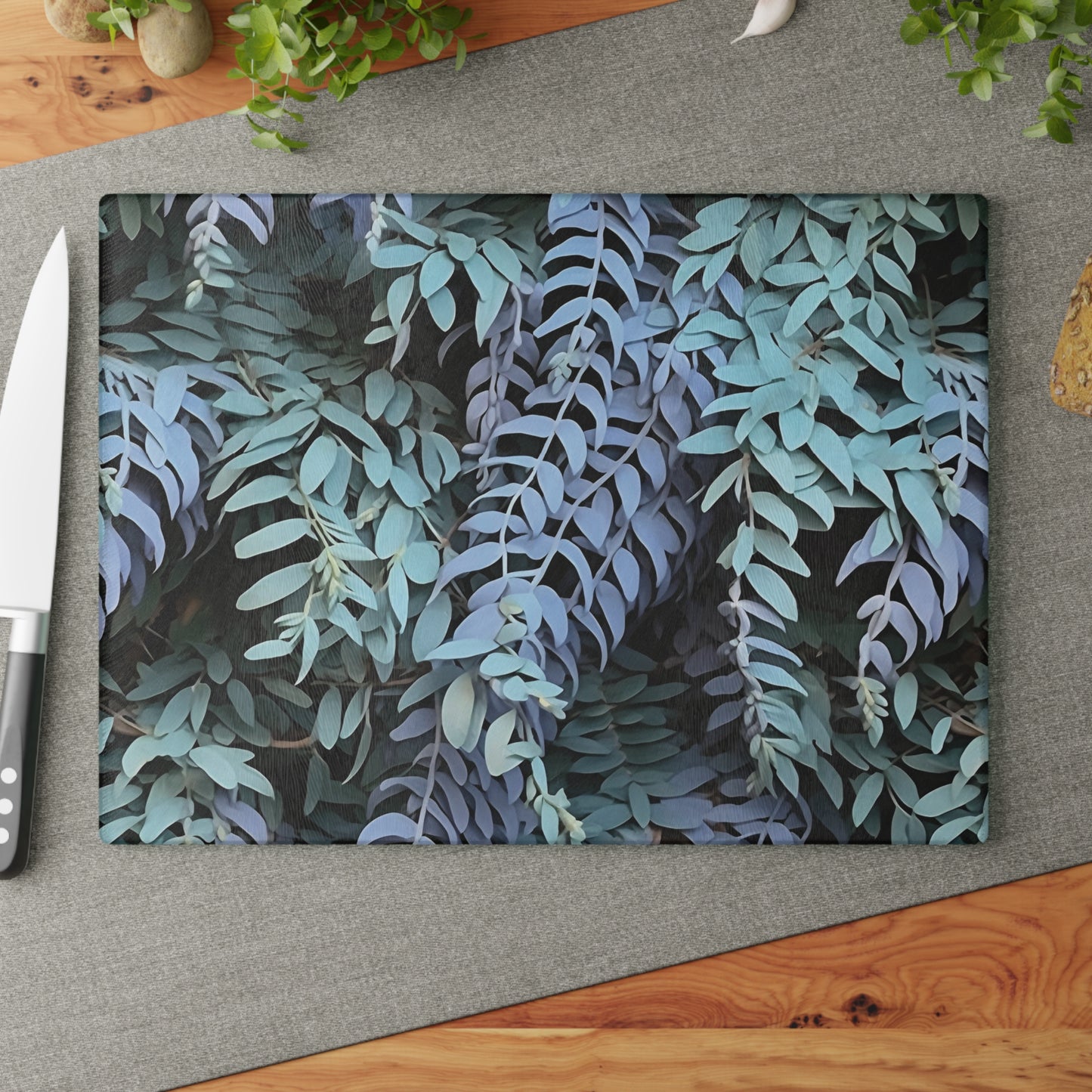 Glass Cutting Board - Purple Sage, Purple Sage
