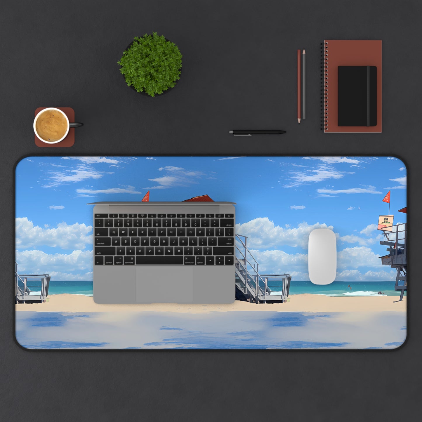 Desk Mat - Love and Santa Monica