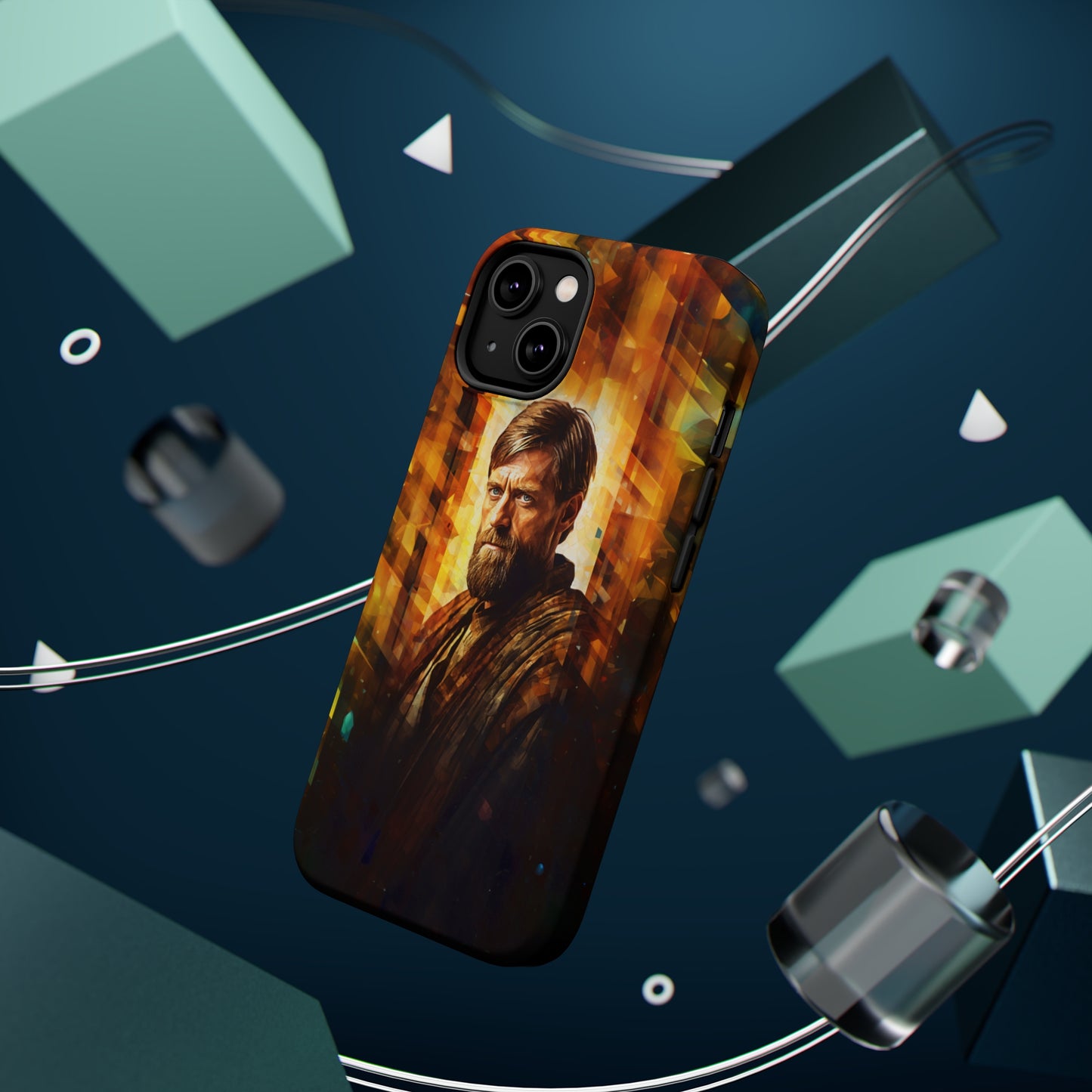MagSafe Tough iPhone Case - Obi Wan Kenobi Abstract Expressionism