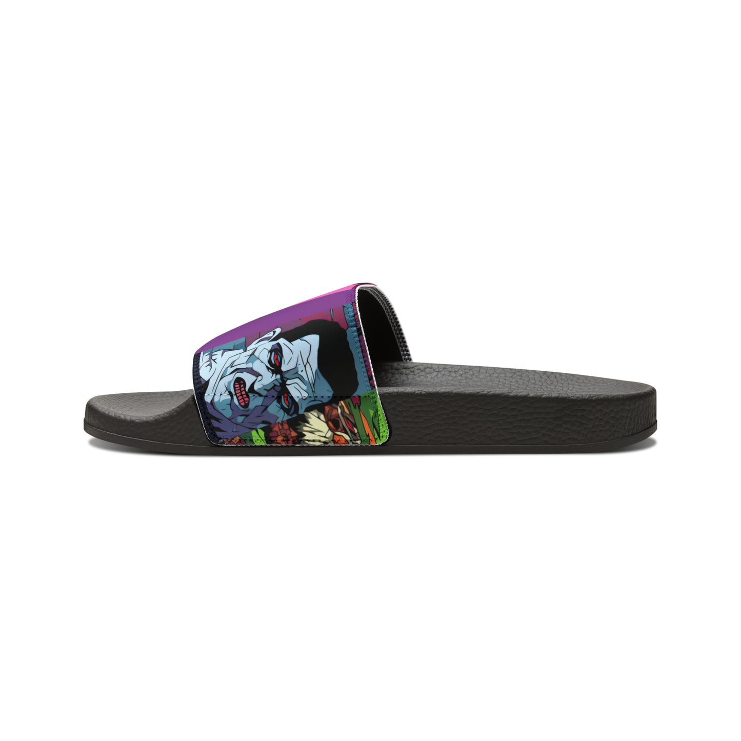 Men's Slide Sandals - Spooky Monsters Anime Beta