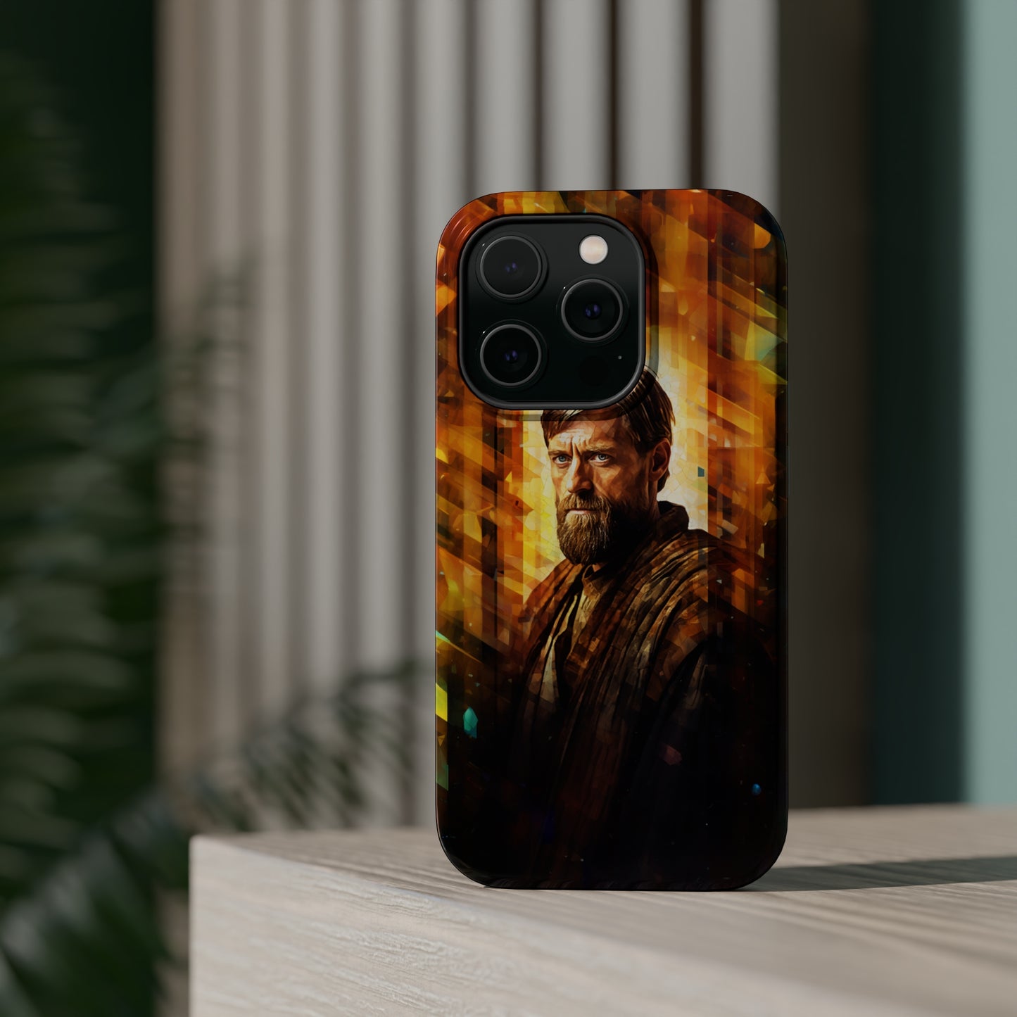 MagSafe Tough iPhone Case - Obi Wan Kenobi Abstract Expressionism