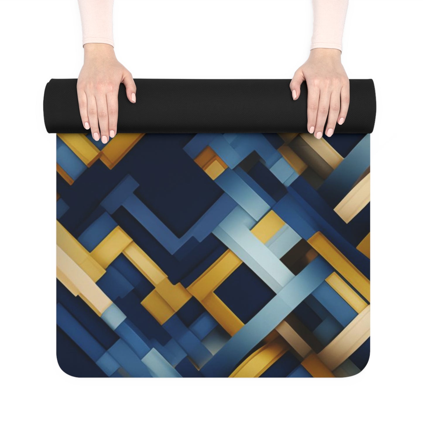 Rubber Yoga Mat- Luthera Salabhasana Plaid