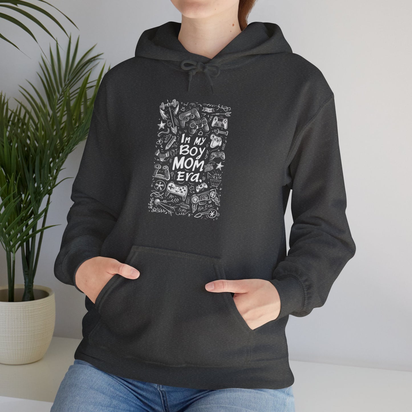 Unisex Heavy Blend™ Hooded Sweatshirt - In My Boy Mom Era - Gamer