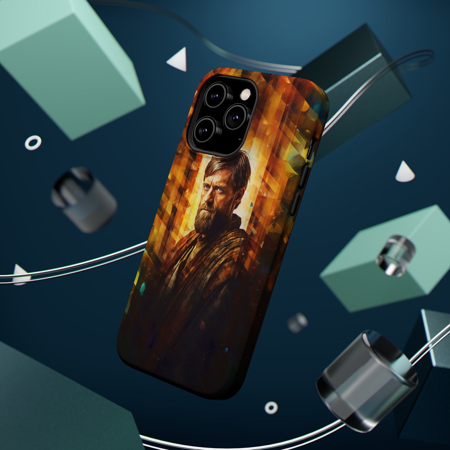 MagSafe Tough iPhone Case - Obi Wan Kenobi Abstract Expressionism