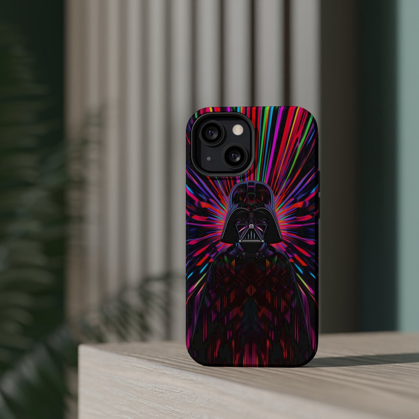 MagSafe Tough iPhone Case - Darth Vader Op Art Vintage