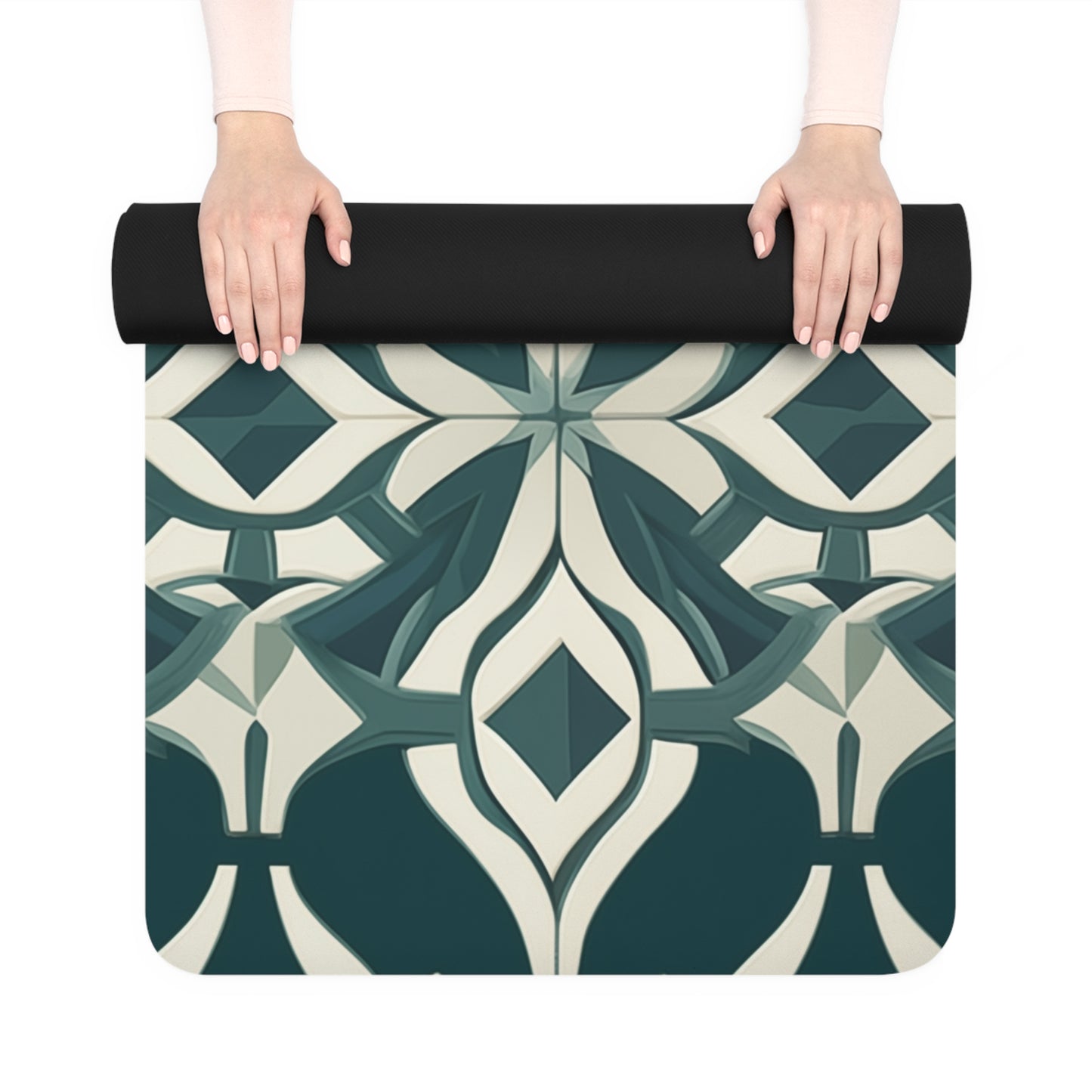 Rubber Yoga Mat- Colette Florence Trellis