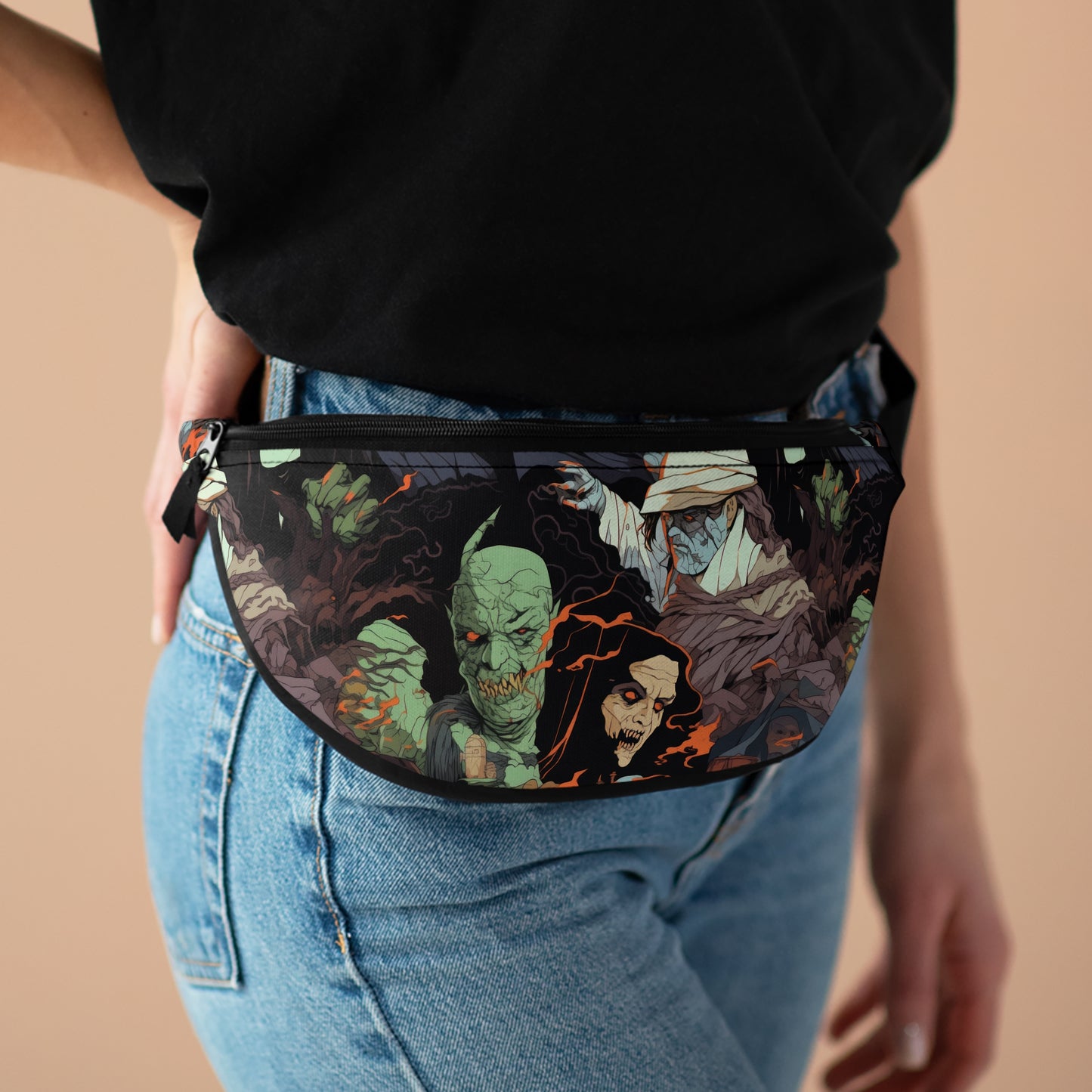 Fanny Pack/Bum Bag - Spooky Monsters Anime Alpha