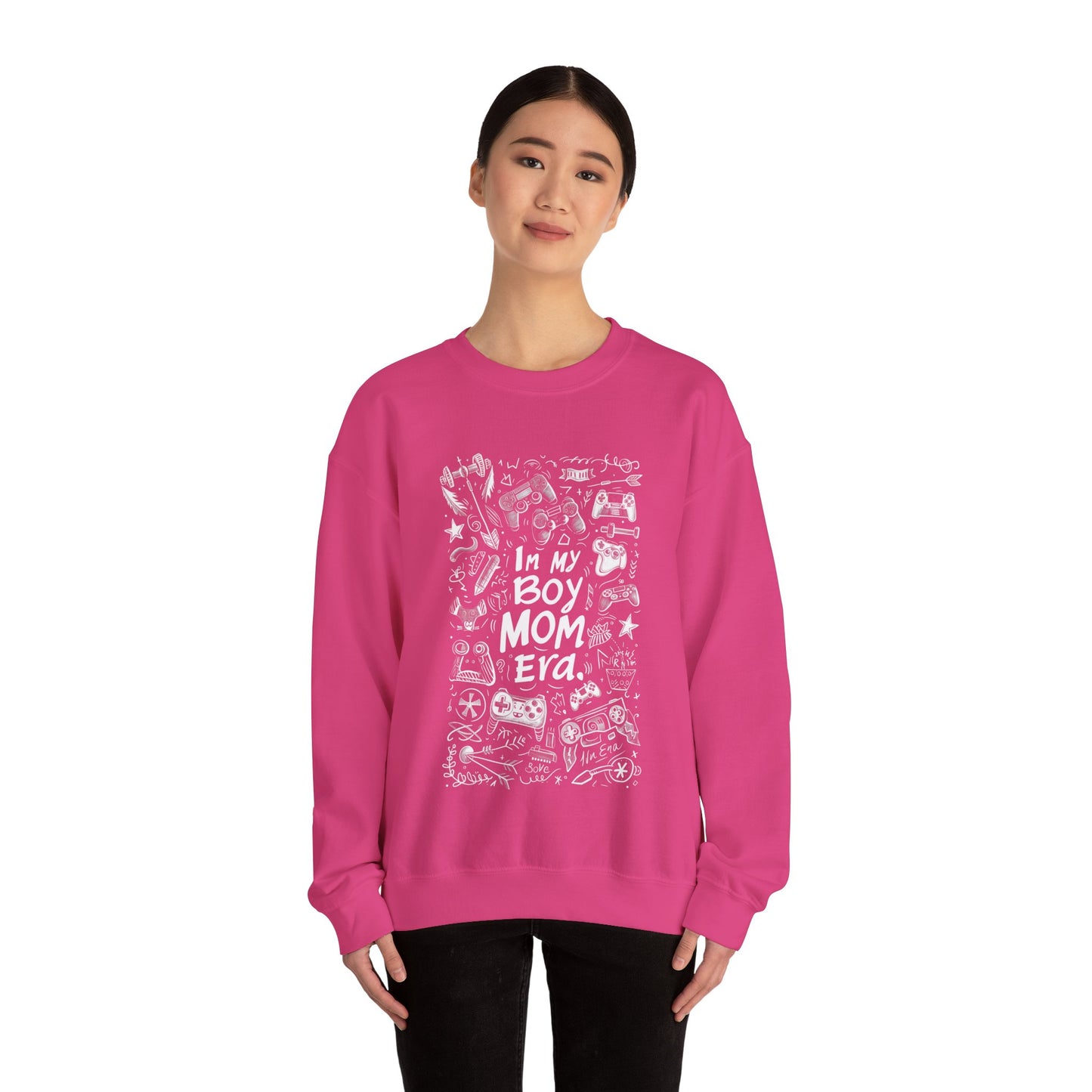 Unisex Heavy Blend™ Crewneck Sweatshirt - In My Boy Mom Era - Gamer