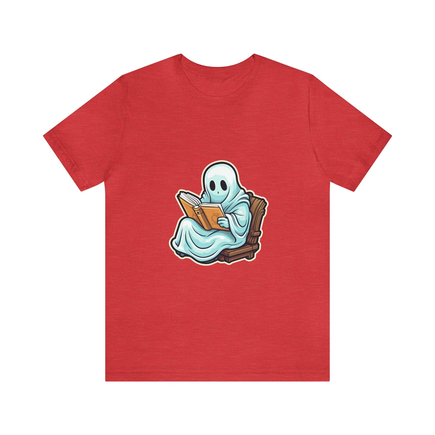 Ghost Reading Books Tee Shirt, Halloween Teacher Gift, Librarian, Ghost, Halloween Tee