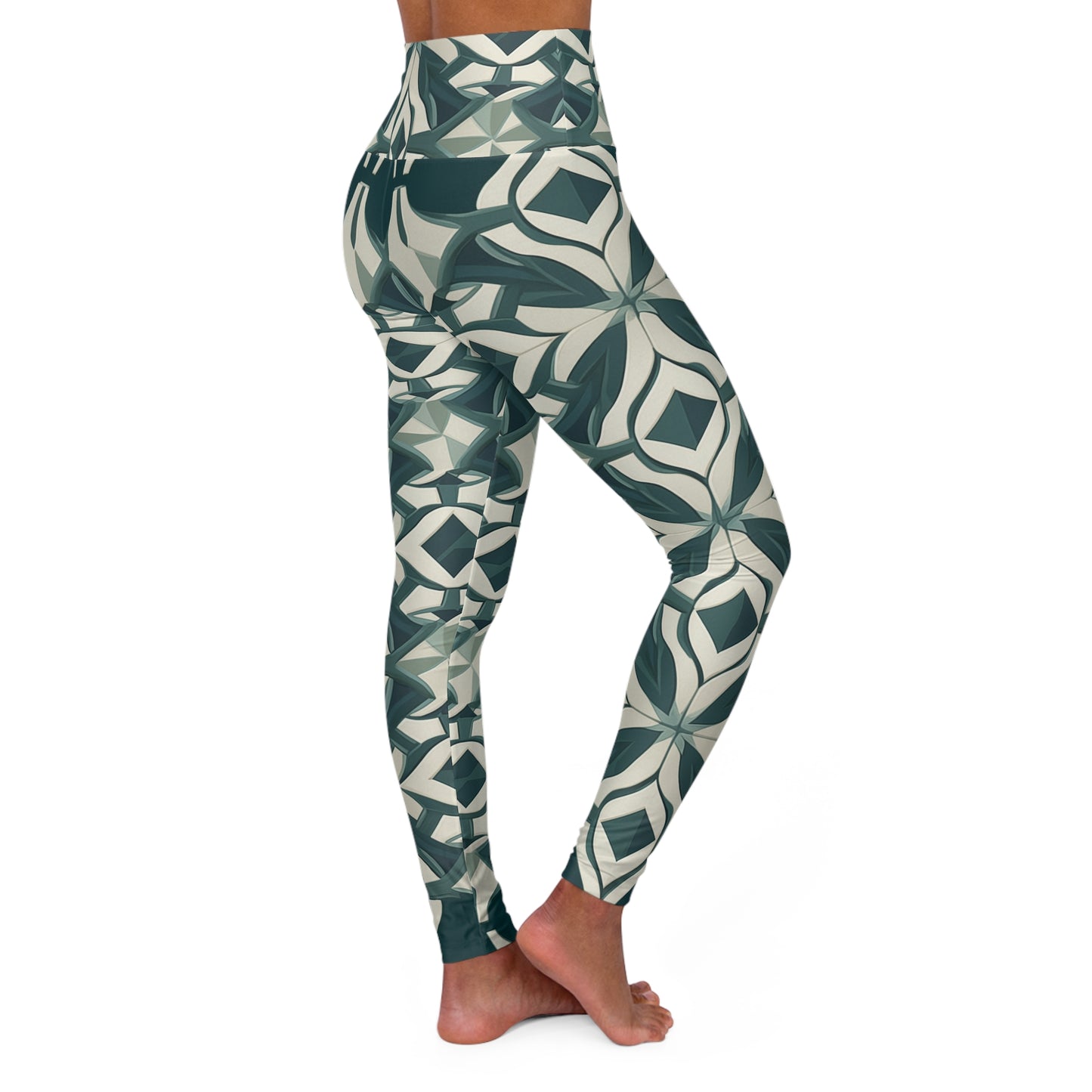 High Waisted Leggings - Colette Florence Trellis