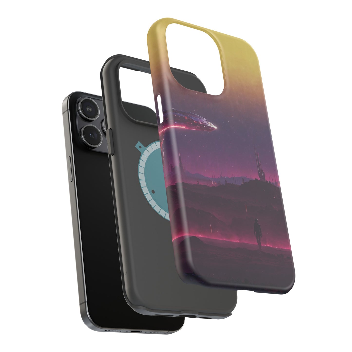 MagSafe Tough iPhone Case - "Cosmic Cyberpunk"