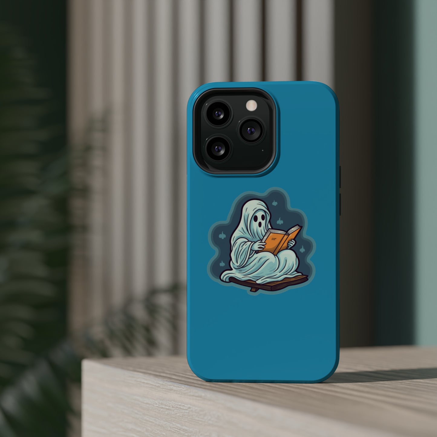 Bookish Ghost Phone Case, Halloween Literary iPhone Case, Teacher's Halloween Present, Librarian Themed Phone Case, Spooky Ghost iPhone Case