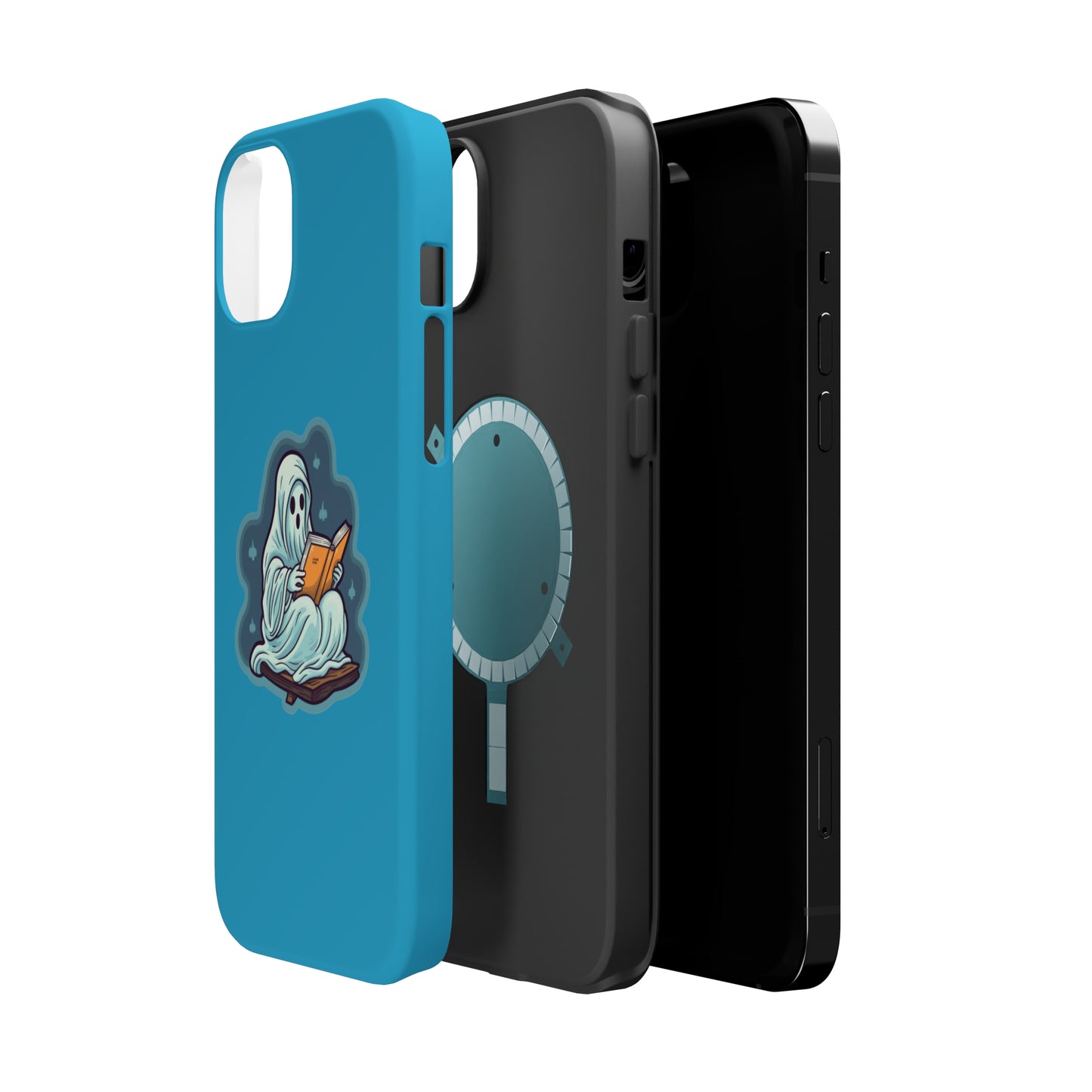 Bookish Ghost Phone Case, Halloween Literary iPhone Case, Teacher's Halloween Present, Librarian Themed Phone Case, Spooky Ghost iPhone Case