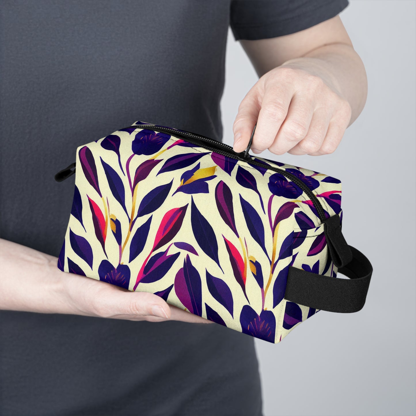 Toiletry Bag - Violet Flourish Damask