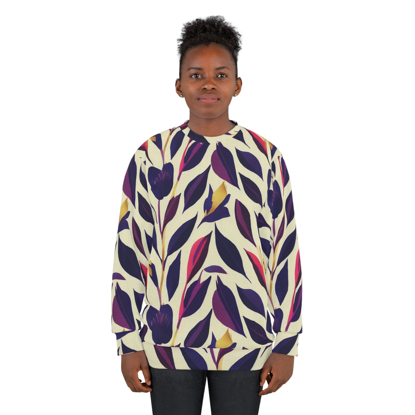 Violet Flourish Damask - Sweatshirt