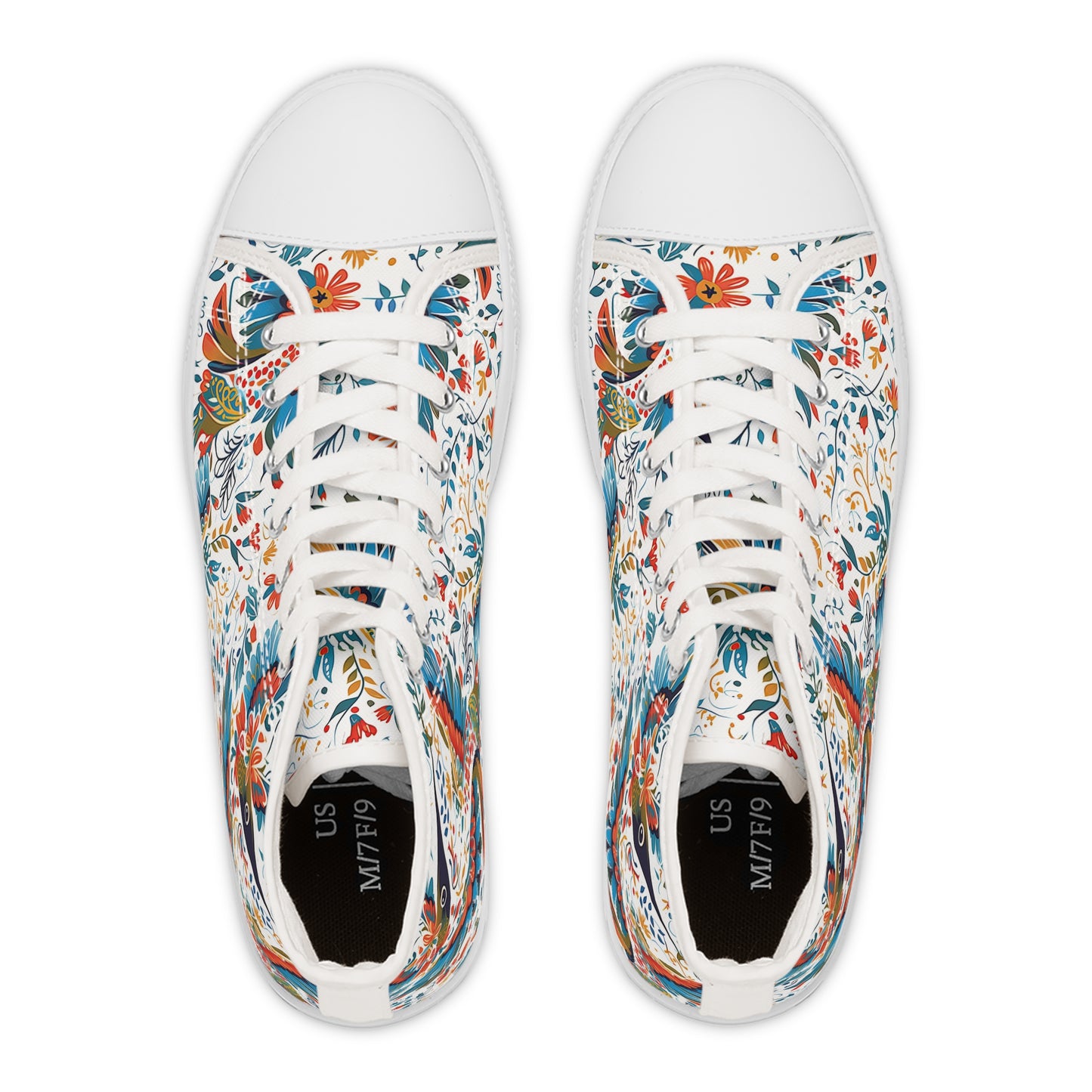 Women's High Top Sneakers - Colibri Abstract