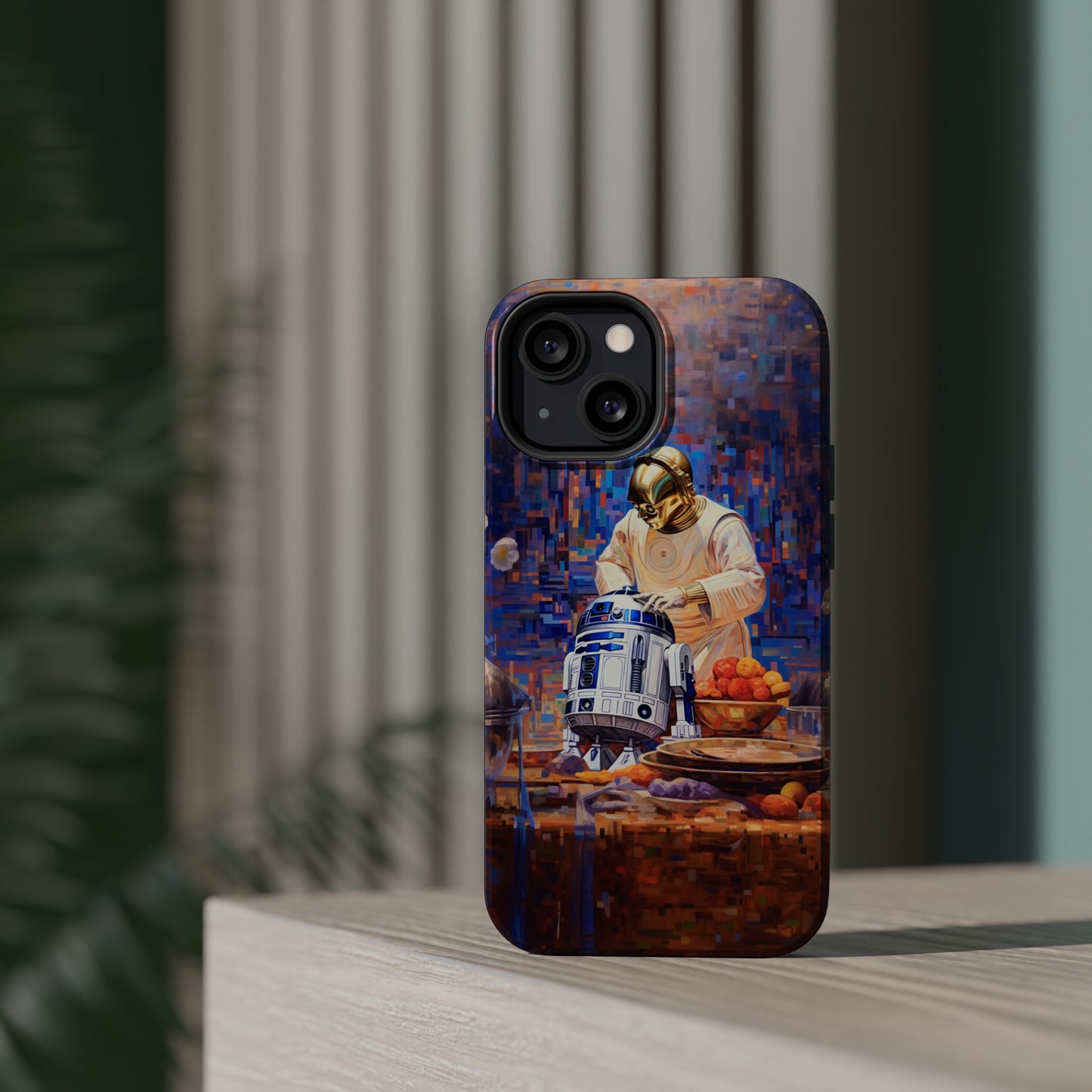 MagSafe Tough iPhone Case - R2D2Baking in the kitchen wearing an apron