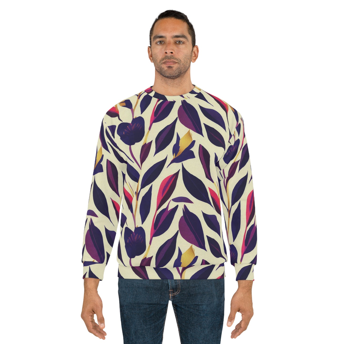 Violet Flourish Damask - Sweatshirt
